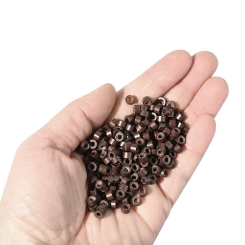 Anneaux pour extensions de cheveux contre la casse silicone 5 mm - 5