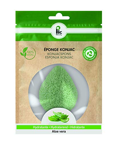 Eponge Konjac PLIC pour le visage à l'Aloe vera Cover