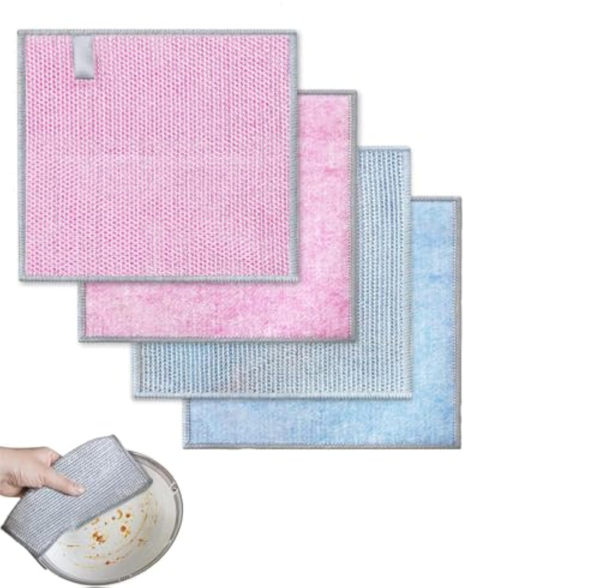 Dual Side Heavy Duty Dish Towels for Kitchen