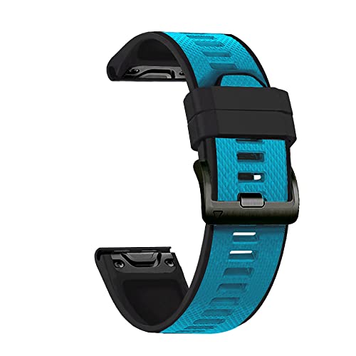 Correa silicona 22mm 26mm Garmin Fenix 6X 5X pulsera recambio Descent MK1 Tactix Bravo