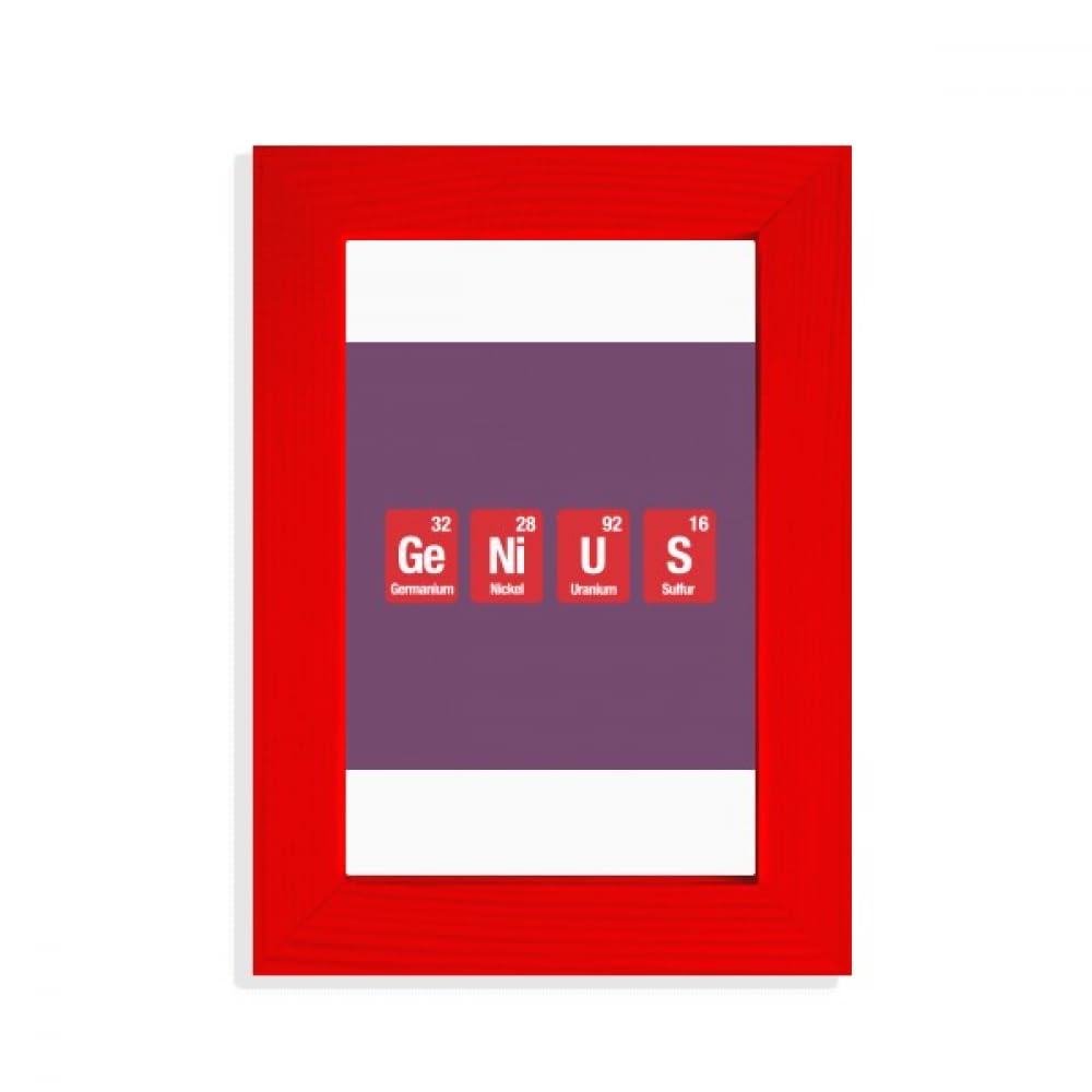 Cadre photo rouge Science Ge Ni U S pour afficher un diplôme scientifique