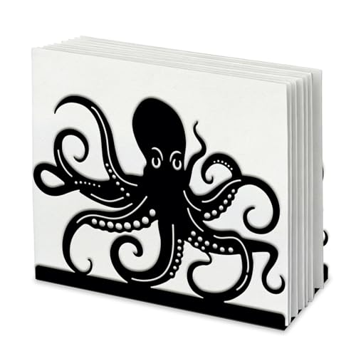 SUPERDANT Octopus Napkin Stand Metal Tissue Holder Organizer Marine Life Paper Napkins Holders for Kitchen Serviette Holder Dispenser Home Dining Room Dinner Party Farmhouse Table Decoration Gifts