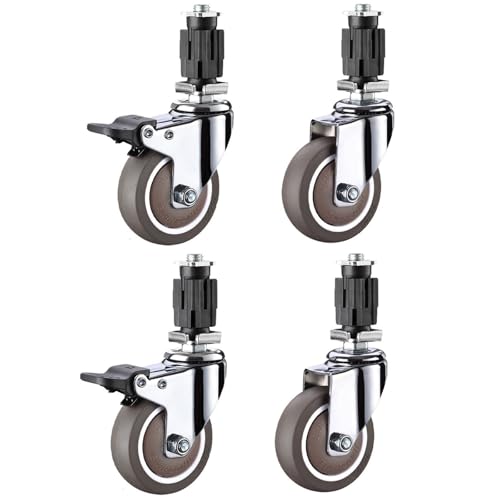Roues de rechange pivotantes freins 200KG sans traces pour chariot