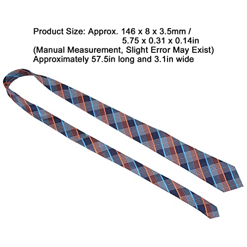 Gravata masculina, 146 cm de comprimento, 7,8 cm de largura, seda de poliéster, estilo clássico, gra