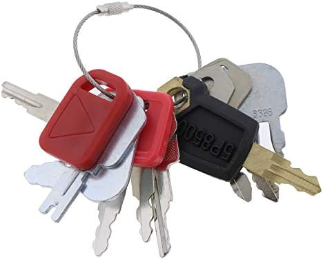 Solarhome 10 Heavy Construction Equipment Ignition Keys Sets for Caterpillar Case JD Hyster Komatsu Keys Heavy Equipment