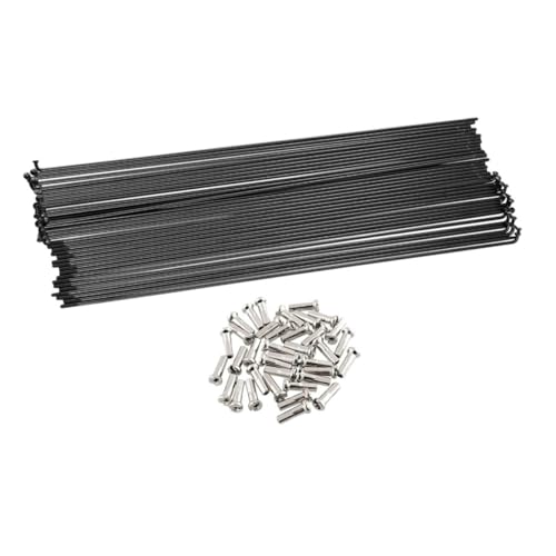 Rayons acier noir avec écrous TOYANDONA pour vélos de route et VTT