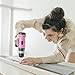 FADAKWALT Cordless Drill Set, 20V Electric Power Drill With Battery And Charger, 30N Torque, 21+1 Settings, 3/8-Inch Keyless Chuck, Driver Bits Kit, LED Light (Pink)