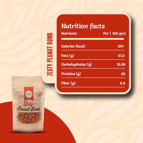 De Amor Roasted Healthy Snack Combo Pack of 5 – Protein Bhujia, Cream & Onion Bhujia, Corn Puffs, Flaxseed Nachos & Spicy Peanut Bomb | No Maida | No Palm Oil | High-Protein Snacks, 90g Each