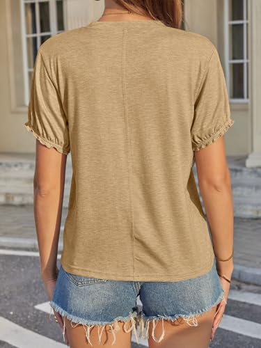 Image of UNCLECAT Women's Short Sleeve T Shirts Trendy Crew Neck Tops Basic Tee