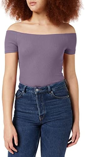 Urban Classics Ladies Off Shoulder Rib Tee Koszulka Kobiety