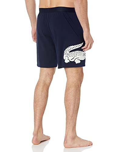 Lacoste Men's Cotton Stretch Big Croc Print Long Boxer Briefs Pajama Pants2