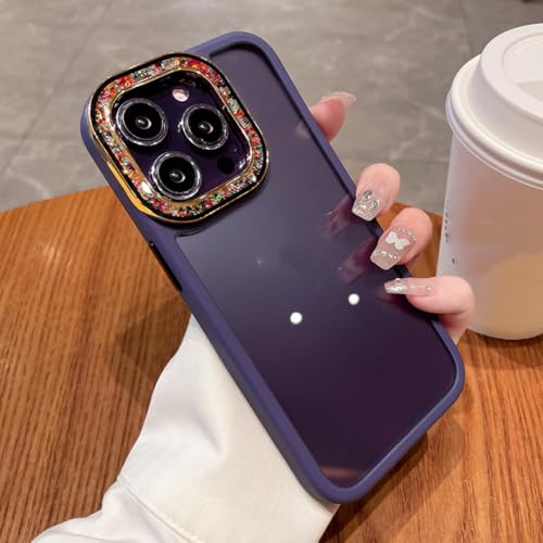 Coque iPhone 14 Pro Max à paillettes violette idéale pour illuminer vos soirées
