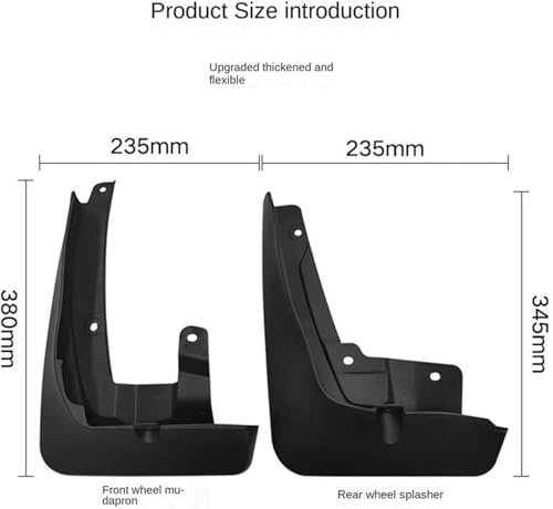 Guardabarros universales flexibles para BMW IX3 G08 con protección resistente contra salpicaduras 3