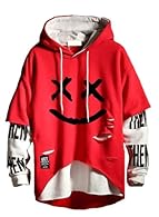 Material: The mens hip hop hoodie is made of , warmth, softeness and flexibility. Its soft fabric provides excellent comfort and can be worn in any occasion Unique Designs: This hoodie adopts contemporary popular patchwork and contrast color design. ...