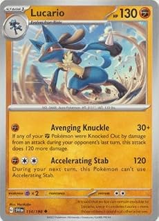 The Pokemon Company International Single Card LUCARIO 114/198 Scarlet & Violet BASE