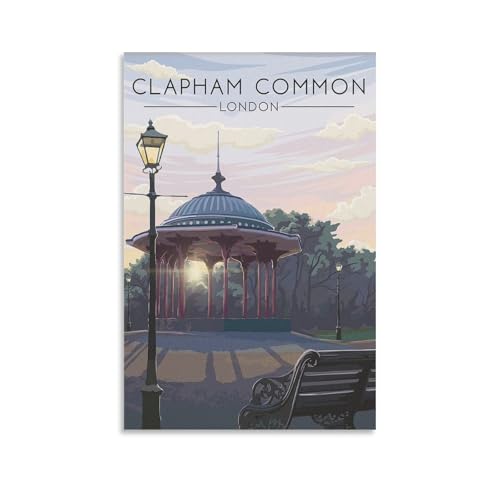 ZMLIS Clapham Common London Parks Poster 24x36in