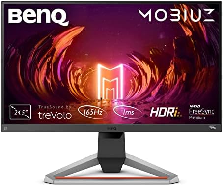 BenQ MOBIUZ EX2510S Gaming Monitor (24.5 inch, IPS, 165 Hz, 1ms, HDR, FreeSync Premium, 144 Hz compatible)