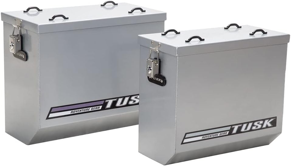 Tusk Aluminum Panniers Medium Silver