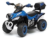  Mini Quad Elettrico per Bambini 6V Kid Go Deluxe Blu