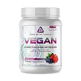 Core Nutritionals Platinum Vegan Gourmet Plant-Based Protein Blend with 21 Grams of Pea Protein, Lac