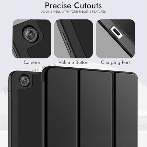 Image of Robustrion Cover for OnePlus Pad Go 2 12.1 inch Cover Case with Pencil Holder, Trifold Cover Case for OnePlus Pad Go 2 Tablet Cover [Auto Sleep Wake Support] - Black