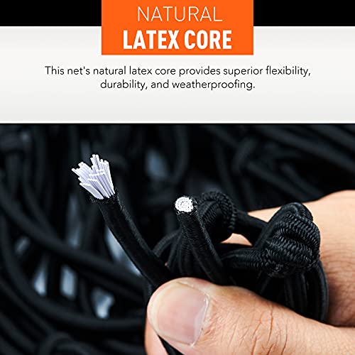 Omt Cargo Net For Pickup Truck Beds, 4X6 Truck Cargo Netting And Roof Rack Cargo Net Compatible With Ford Ram Gmc Toyota Chevrolet 8X12 Max Cargo Netting With Handmade Knots 16 Carabiners #TOP4