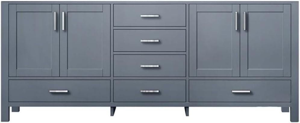 Jacques 80 in. W x 22 in. D Dark Grey Double Bath Vanity