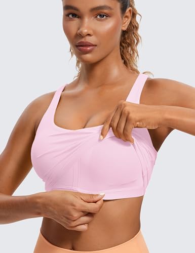 Image of CRZ YOGA Womens Butterluxe Strappy Longline Sports Bra - Padded Criss Cross Yoga Workout Crop Tank Tops