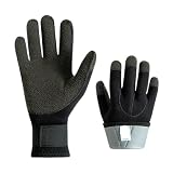 Generisch 3/5 mm dicke Kevlar-Handschuhe – kratzfest, warm for Tauchen, Speerfischen, Angeln und Skifahren(3mm,L)