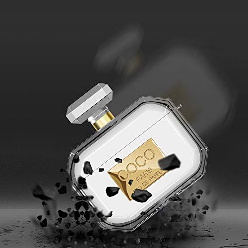 Lastma For Airpods Pro Case Perfume Bottle Design With Keychain & Fur Ball Soft Silicone Shockproof Cute Airpod Pro Cases Cover Skin For Girls And Women - Airpod Pro #TOP3