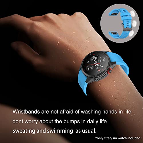SenMore 22 mm strap compatible with Amazfit Falcon, silicone sport replacement parts watch strap for Amazfit Falcon smartwatch - Image 3