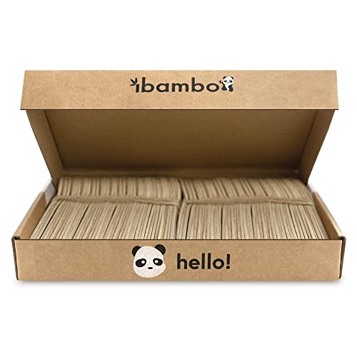 Ibambo Natural Bamboo Spoons 100 Set (100 Bamboo Spoons) Biodegradable Spoons, Bamboo Cutlery, Reusable Or Disposable Spoons, Compostable Spoons, Bamboo Utensils For Weddings, Camping, Picnic, Parties #TOP3