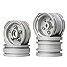 HOBOHY 4Pcs RC Car Aluminum Wheels Hub Rims for Tamiya Grasshopper Hornet Mighty Frog Fighting Buggy Super Champ Upgrades Parts