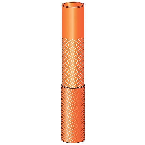 Mangueira Super Flex Tramontina Com Engates Rosqueados E Esguicho Em Pvc Laranja 20 M