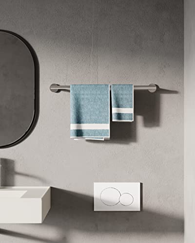 Rarxtr 24 Inch Brushed Towel Bar Towel Rack For Bathroom Kitchen Hand Towel Holder Dish Cloths Hanger Sus304 Stainless Steel Rustproof Wall Mount (Brushed Grey) #TOP3