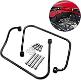 VPZMT Black Saddle Bags Supports Bracket Mount Kit for Harley Softail Standard ’20-'23, Street Bob ’18-2023, Softail Slim ’18-2021 Models