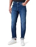 Knopfverschluss LTB Jeans Herren Jeans Ricarlo Regulär aus Baumwollmischung Bootcut Denim mit Mittlere Taille in Dunkel Blau