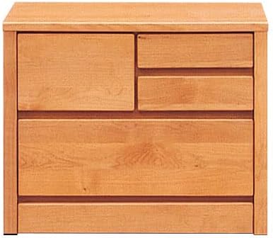 KaguBuy チェスト ローチェスト 完成品 2段 幅60 アルダー タンス 国産 木製 北欧 アリセア ナチュラル 004792
