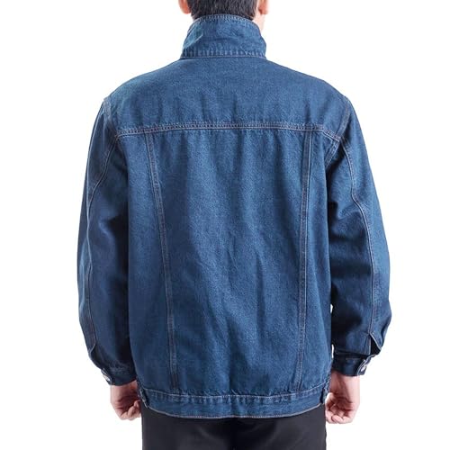 Chaqueta de mezclilla para hombre estilo camionero miniatura 3