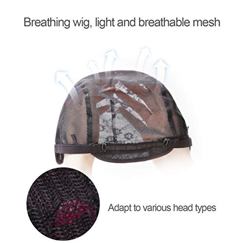 PIXNOR Perucas Onduladas Curtas Perucas Sintéticas Na Altura Dos Ombros Perucas Air Bang Com Tampa R