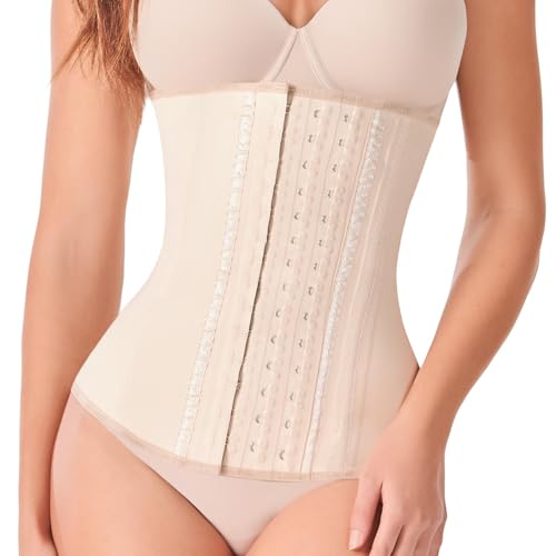 Image of Ann Chery 2021 Latex Waist Trainer for Women |3 Hook Body Shaper|High Compression Colombian Waist Cincher |Daily & Sports Use