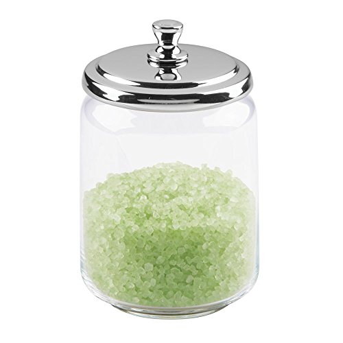 iDesign 67874 Medium York Apothecary, Clear/ Chrome