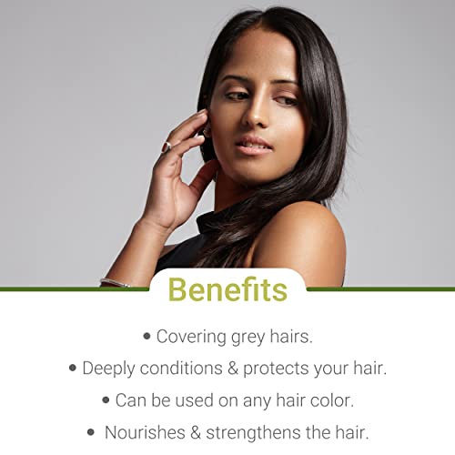 Zeba Natural Black Hair Colour, Organic, Herbal Heena Powder for Hair, Suitable for All Hair Types, Long Lasting Color for Women & Men, Free From Harsh Chemicals(Pack of 12, 25gm Each)