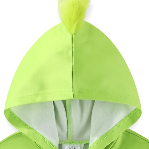 Dr. Seuss Grinch Boys Zip Up Hoodie for Toddler and Big Kids3
