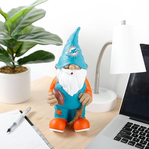 Image of NFL Resin 11.5 inch Team Logo Outdoor Garden Statue Gnome
