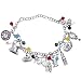 TVBP Pulsera , Alicia en el país de las maravillas brillante pulsera, pulsera de mujer, para Mujeres Niñas Novia Mamá