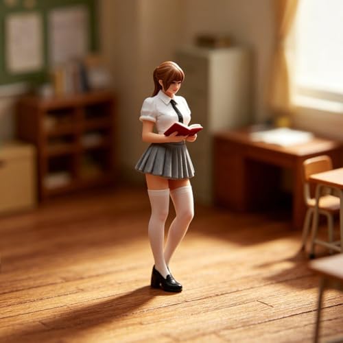 Tiny People figurine mini-étudiante 1:18 haute précision pour collectionneur de miniatures