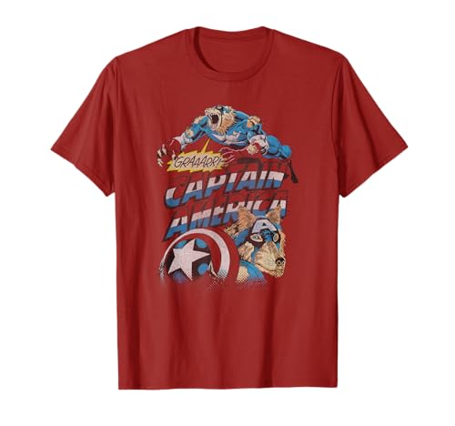 Marvel Year Of The Shield Captain America Werewolf t-shirt motif vintage bouclierBD