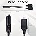 12V Double Cigarette Lighter Adapter, 1 to 2 Car Cigarette Lighters Splitter 2 Socket, 18AWG Dual Cigarettes Lighter Extension Cord with 15A Fuse, Car Charger Splitter