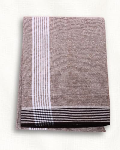 Image of Self Design Blended Solid cotton lungi for men | Daily Wear, Home Wear & Relaxation | 2 Meter | Unstitched